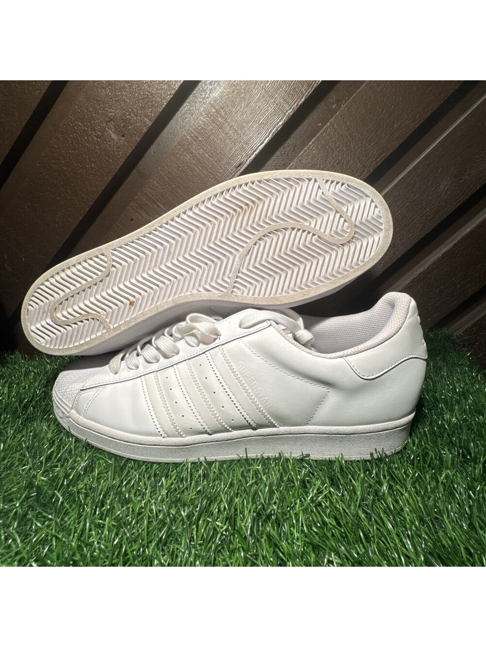 Size 13 - adidas Superstar Footwear White